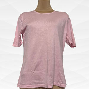 Debra C Beverly Hills Cashmere Blend Sweater Top Pink Size L